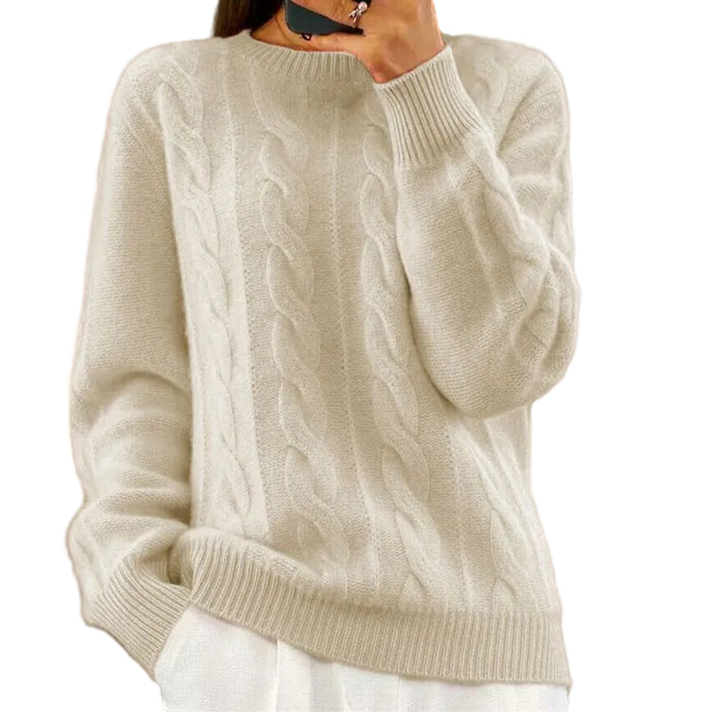 Sweter Celine – Ekskluzywny Wełniany Model z Klasycznym Splotem