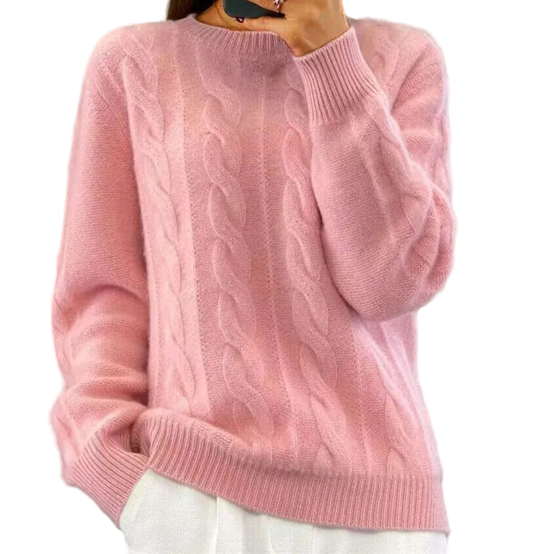 Sweter Celine – Ekskluzywny Wełniany Model z Klasycznym Splotem